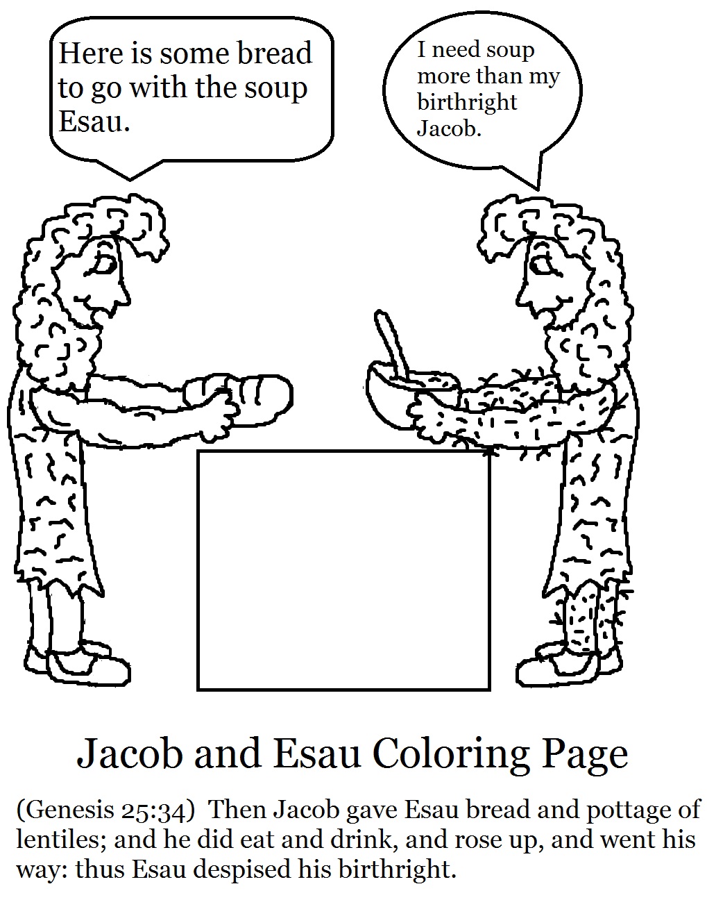 Jacob, Esau and the Birthright Mission Bible Class